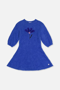 Hairy Knitted Dress Royal Blue - J20LT86_04640