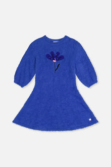 Hairy Knitted Dress Royal Blue - J20LT86_04640