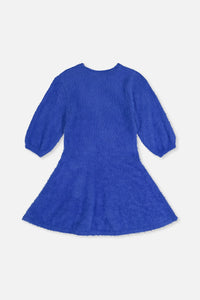 Hairy Knitted Dress Royal Blue - J20LT86_04640