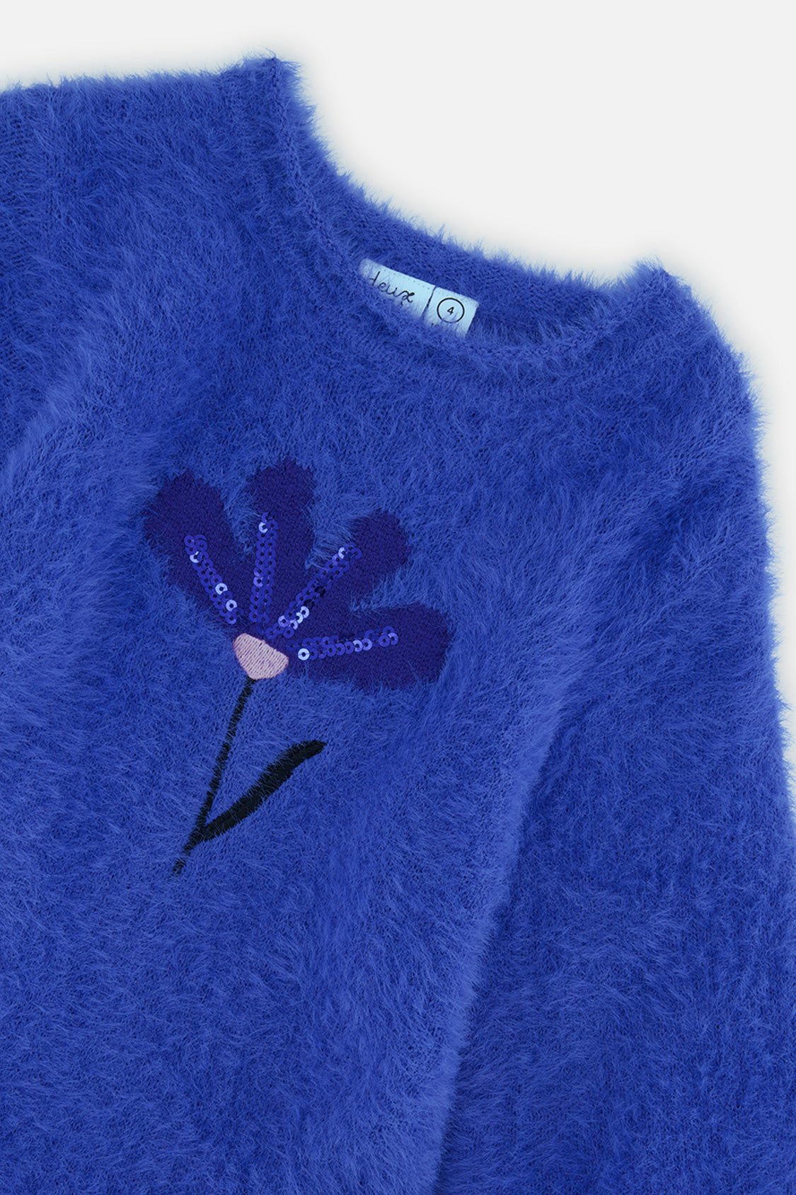 Hairy Knitted Dress Royal Blue - J20LT86_04640