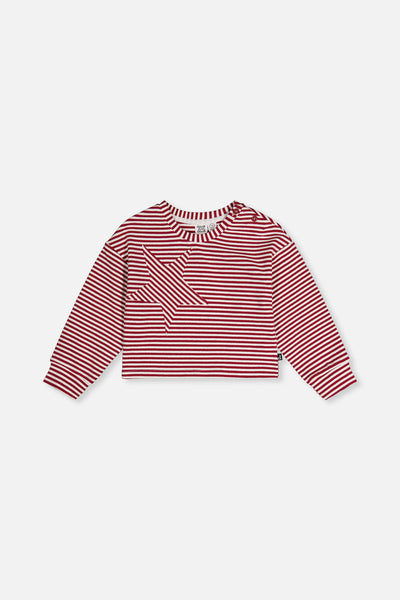 Soft Jersey Top Red And White Stripes - J20M71_2J285
