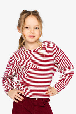 Soft Jersey Top Red And White Stripes - J20M71_2J285