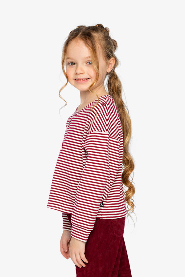 Soft Jersey Top Red And White Stripes - J20M71_2J285