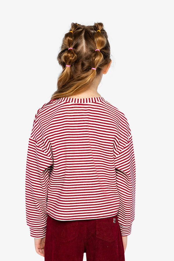 Soft Jersey Top Red And White Stripes - J20M71_2J285
