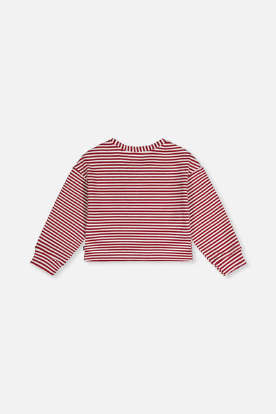 Soft Jersey Top Red And White Stripes - J20M71_2J285