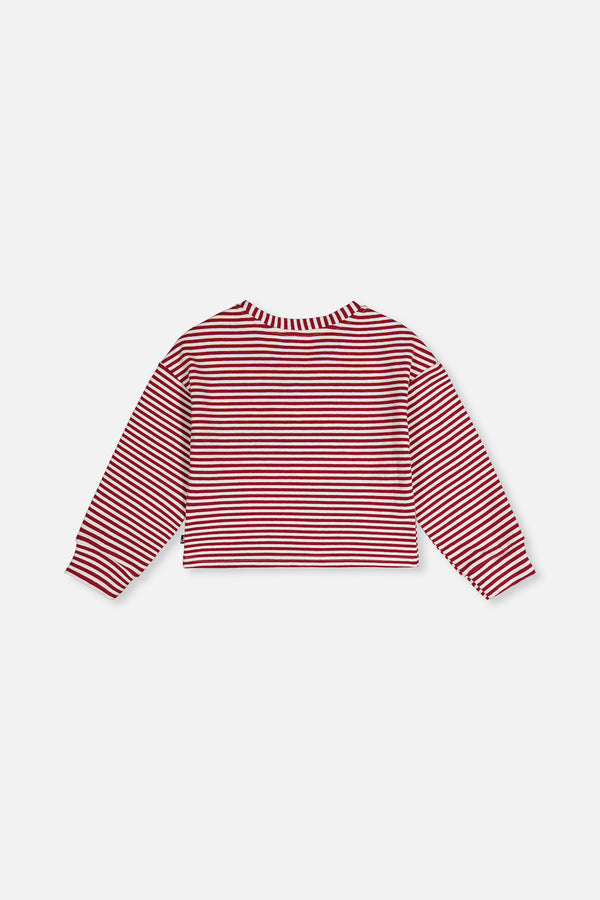 Soft Jersey Top Red And White Stripes - J20M71_2J285