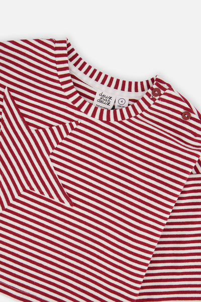 Soft Jersey Top Red And White Stripes - J20M71_2J285