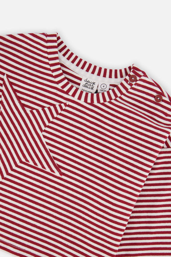 Soft Jersey Top Red And White Stripes - J20M71_2J285