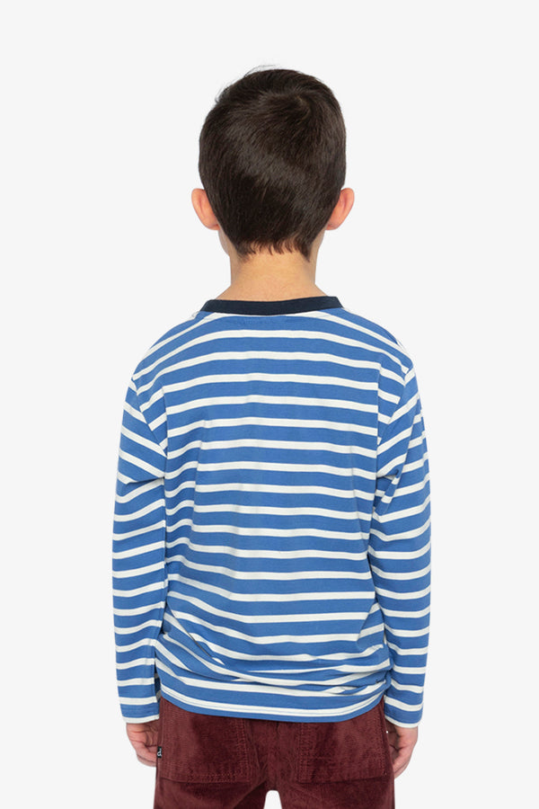 Long Sleeve T-Shirt Blue And White Stripes - J20M73_2J316