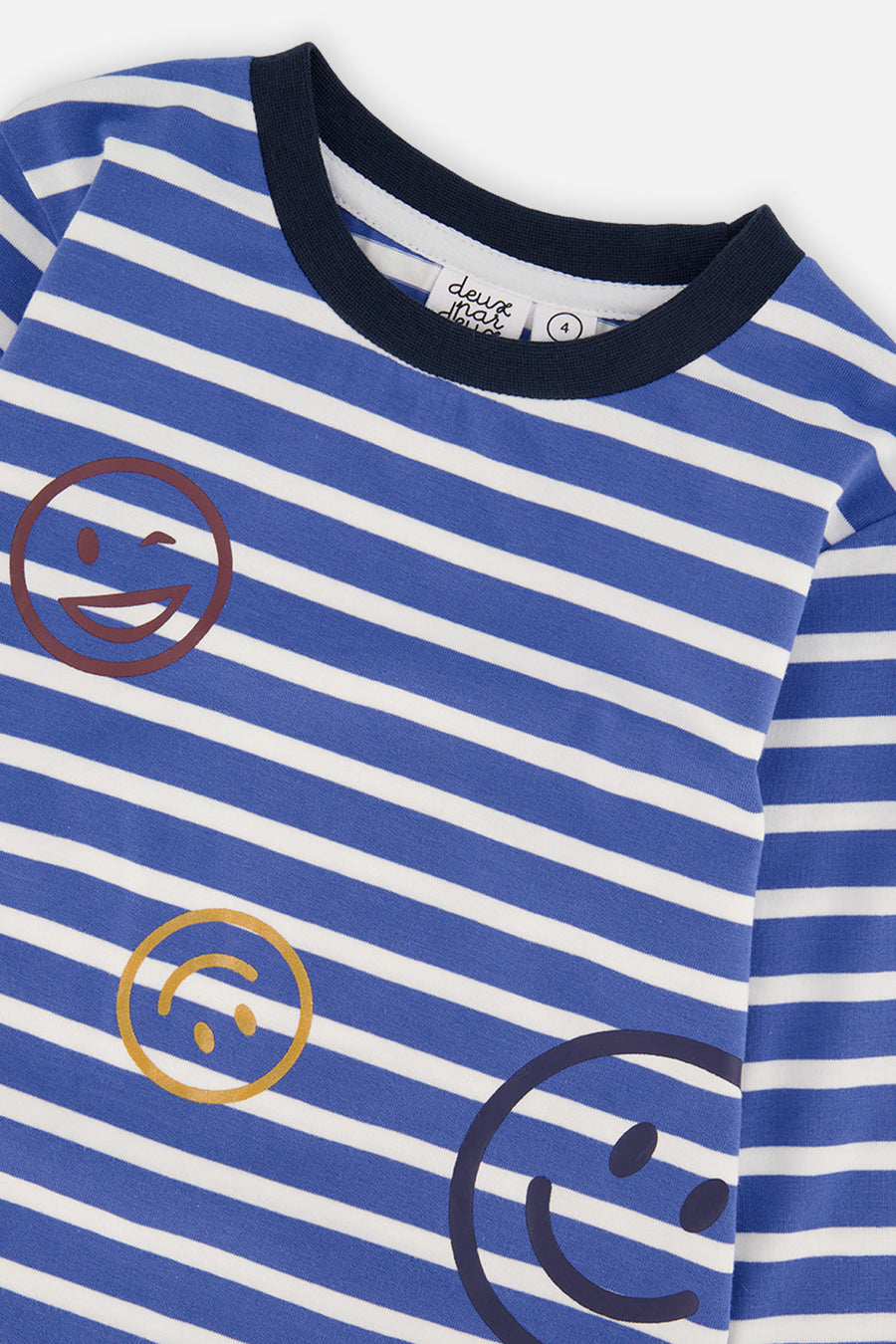 Long Sleeve T-Shirt Blue And White Stripes - J20M73_2J316