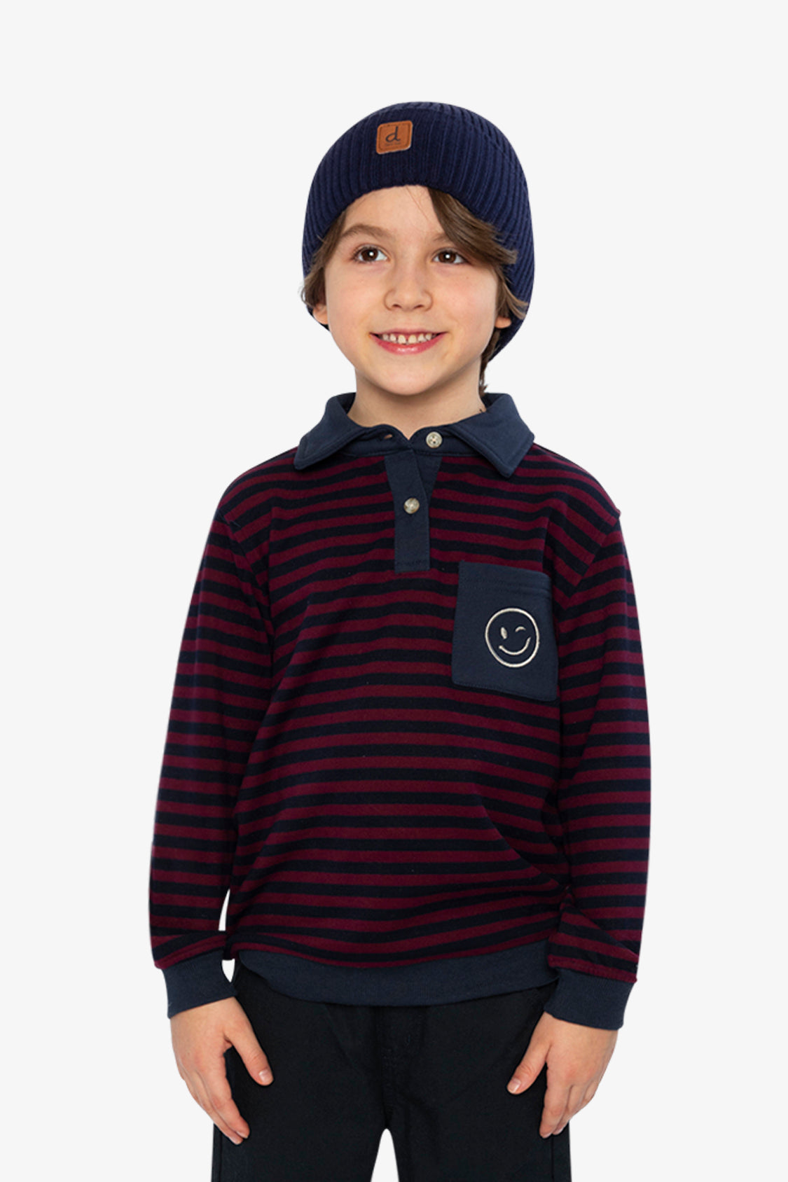 Brushed Jersey Top Red And Blue Stripes - J20M74_2J317