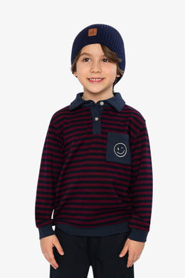 Brushed Jersey Top Red And Blue Stripes - J20M74_2J317