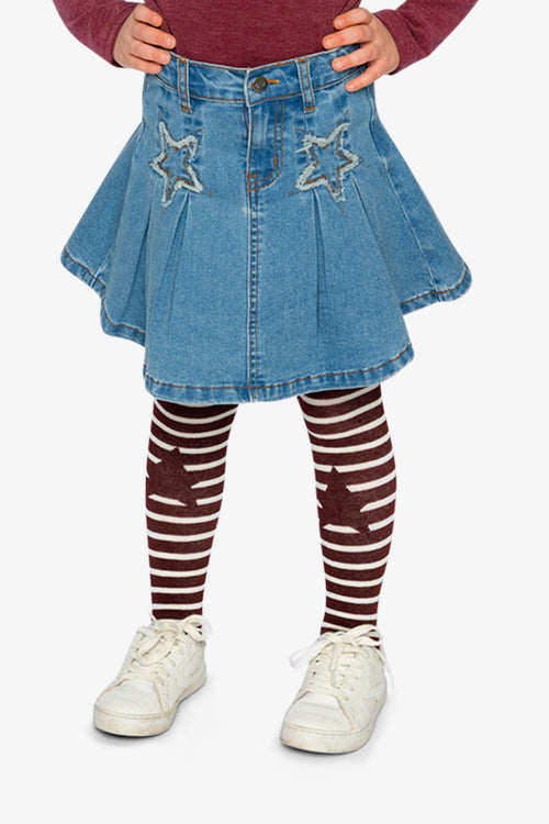 Pleated Skirt Navy Blue Denim - J20M80_01230