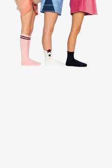 Socks Pale Dusty Pink And Navy - J20MS_06220