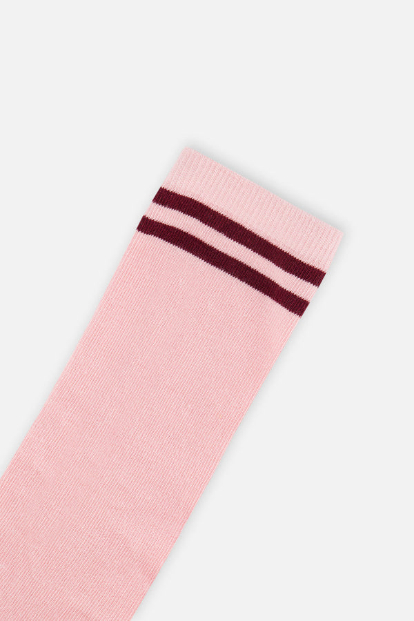 Socks Pale Dusty Pink And Navy - J20MS_06220