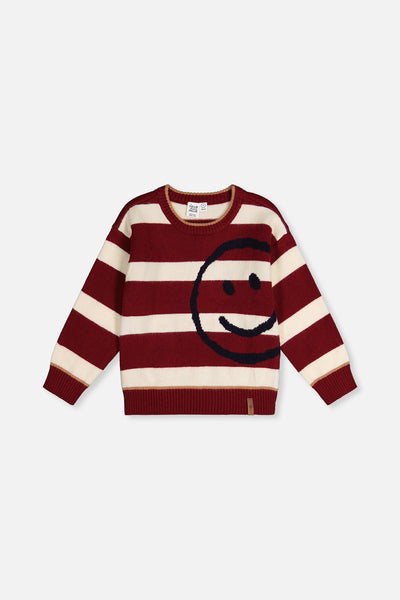 Knit Sweater Red And White Stripes - J20MT32_2J320