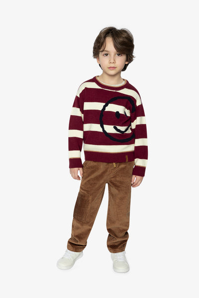 Knit Sweater Red And White Stripes - J20MT32_2J320