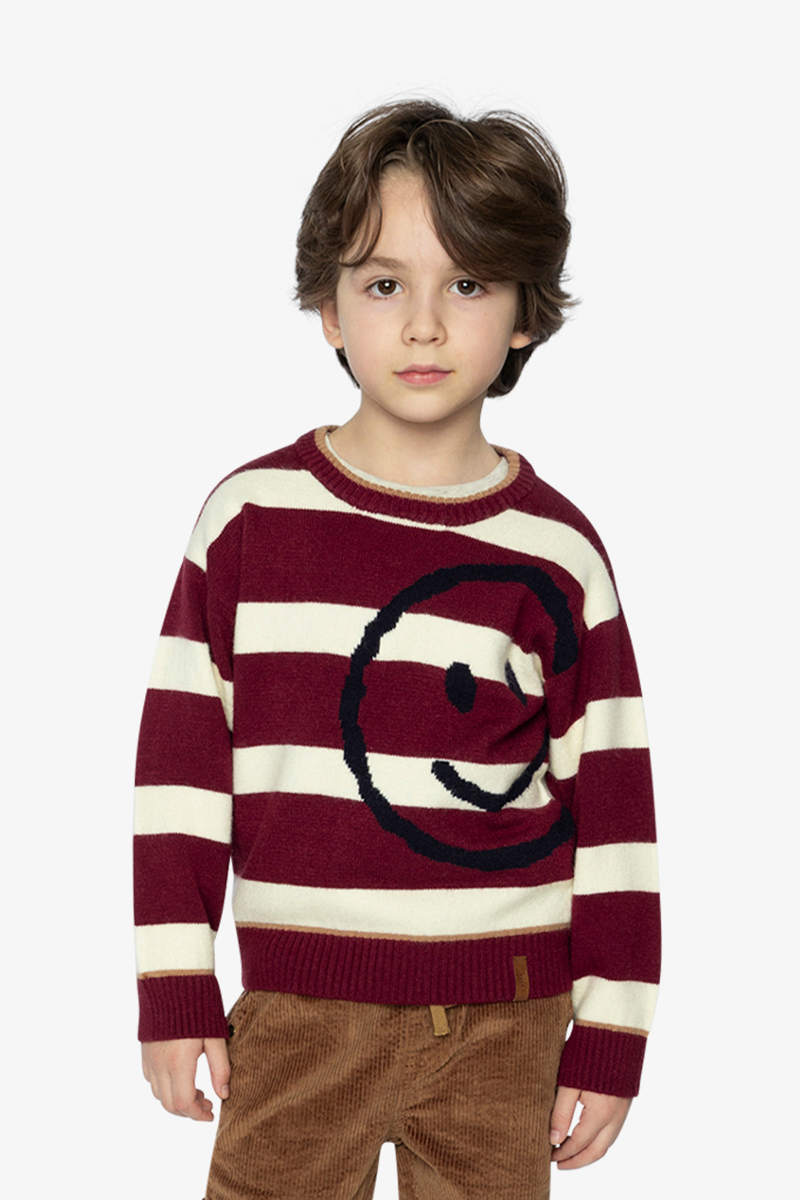 Knit Sweater Red And White Stripes - J20MT32_2J320