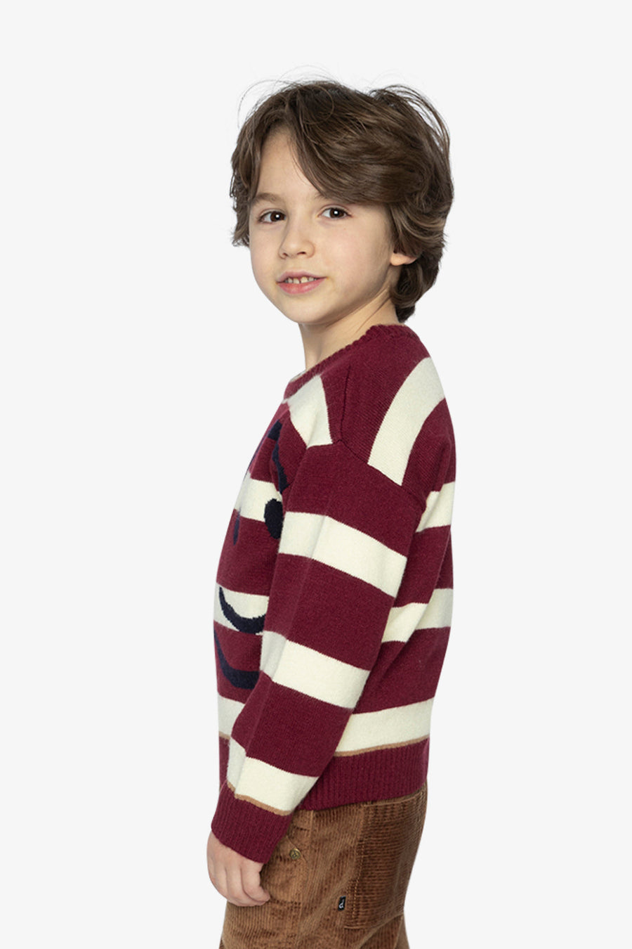 Knit Sweater Red And White Stripes - J20MT32_2J320