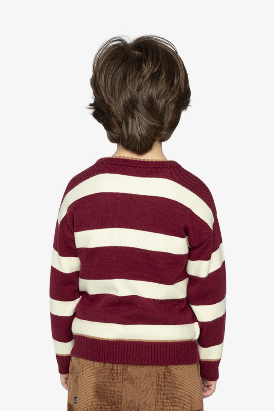 Knit Sweater Red And White Stripes - J20MT32_2J320