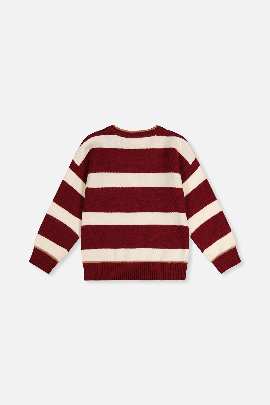 Knit Sweater Red And White Stripes - J20MT32_2J320