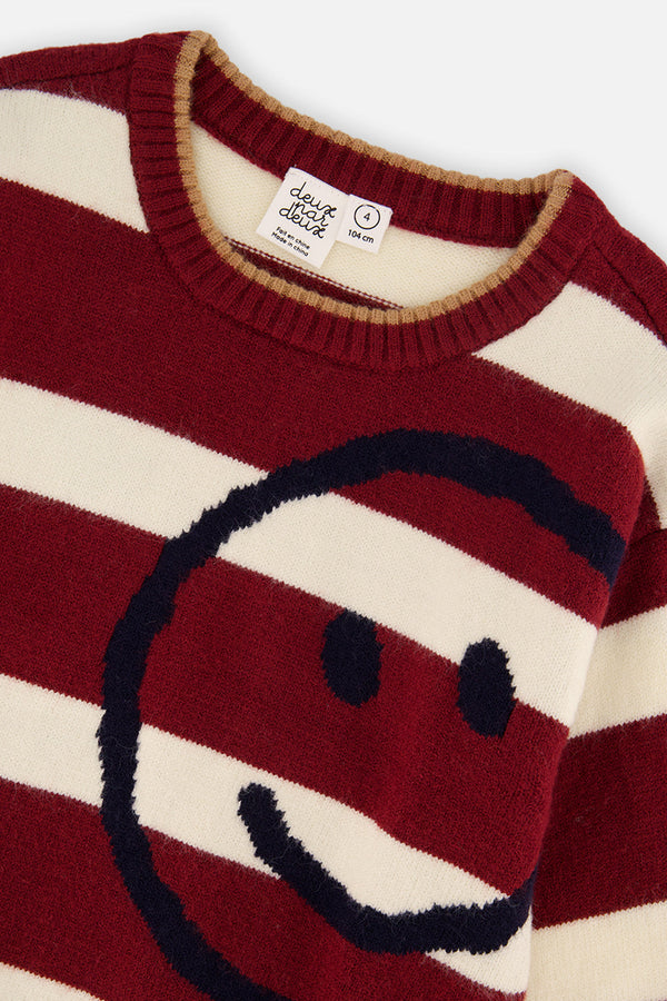 Knit Sweater Red And White Stripes - J20MT32_2J320