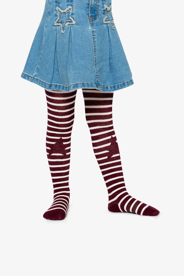 Knit Tights Reddish-Brown - J20MT_07001