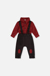 Baby Top & Pants Set Black And Red Houndstooth - J20OB10_2J313