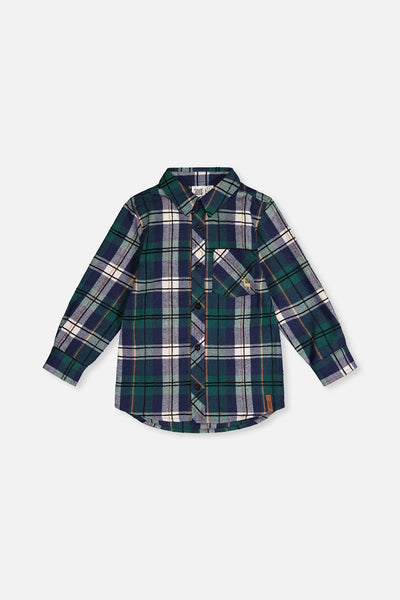 Plaid Shirt Blue And Green - J20OB16_2J314