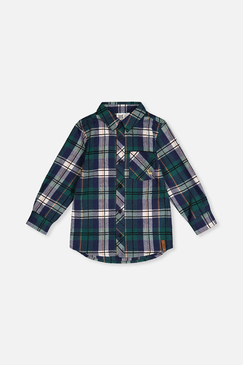 Plaid Shirt Blue And Green - J20OB16_2J314