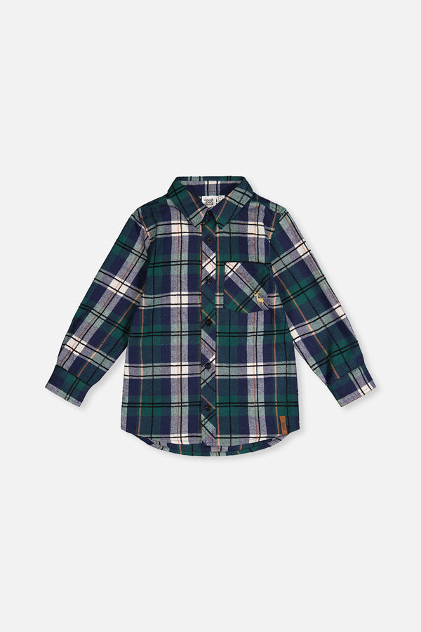 Plaid Shirt Blue And Green - J20OB16_2J314