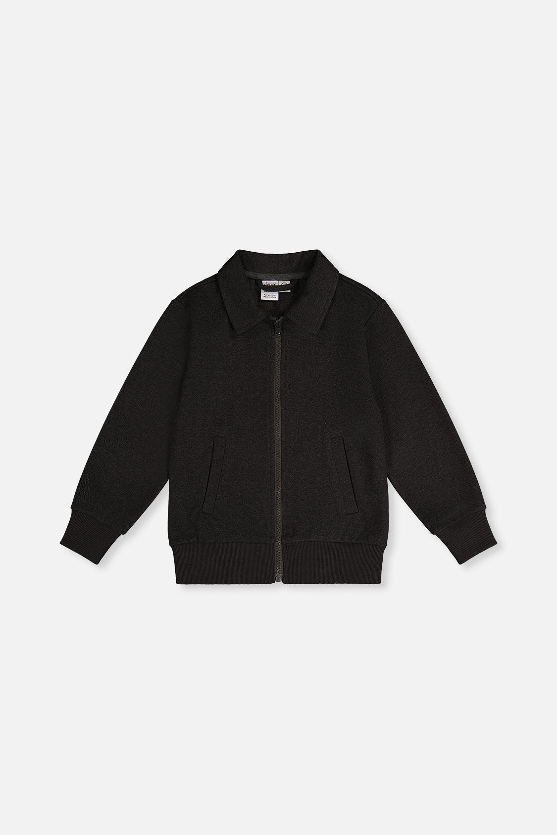Front Zip Jacket Black - J20OB50_09990