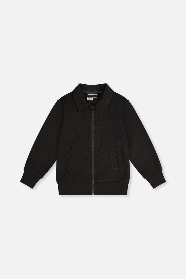 Front Zip Jacket Black - J20OB50_09990