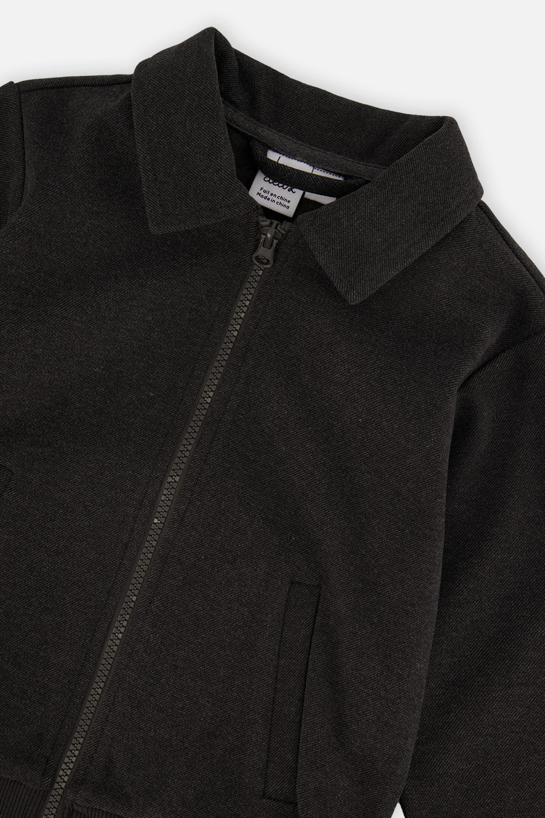 Front Zip Jacket Black - J20OB50_09990