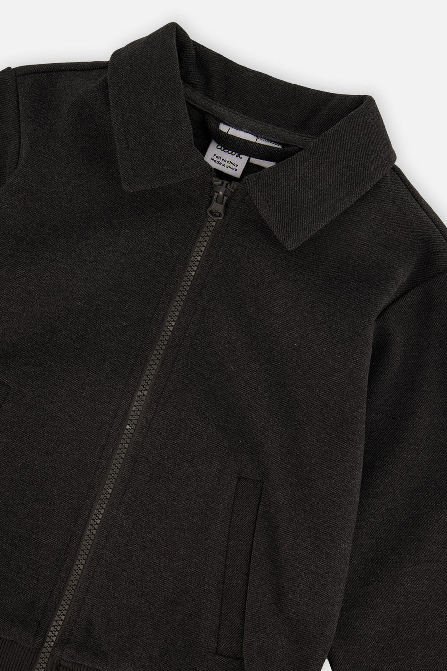 Front Zip Jacket Black - J20OB50_09990