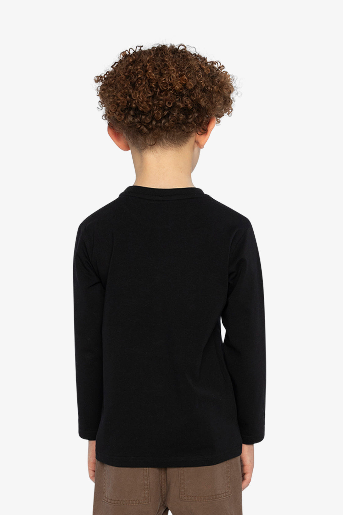 Organic Cotton Jersey T-Shirt Black And Beige - J20OB70_09990
