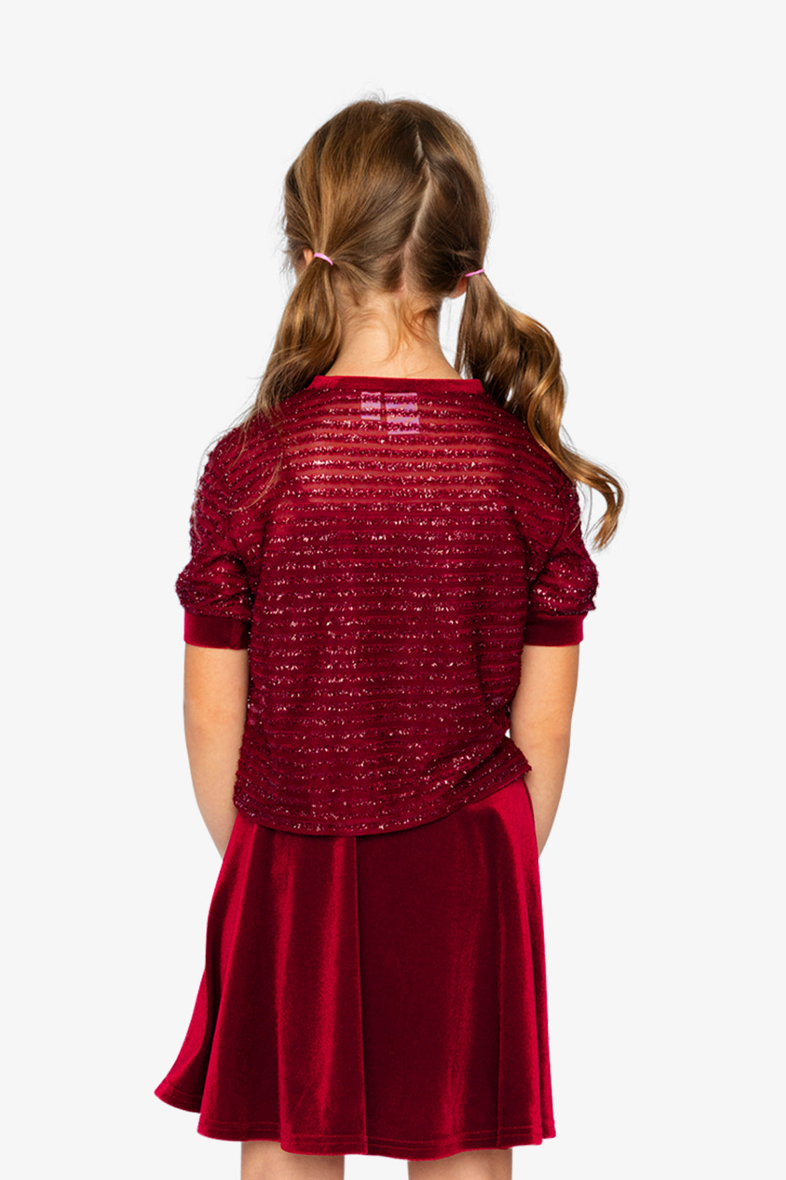 Fake Layering Top & Cami Red - J20OG70_07750