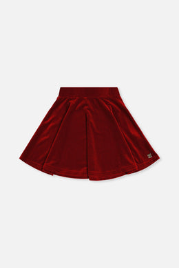 Velvet Skirt Red - J20OG81_07750
