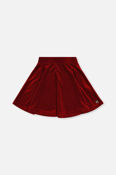 Velvet Skirt Red - J20OG81_07750