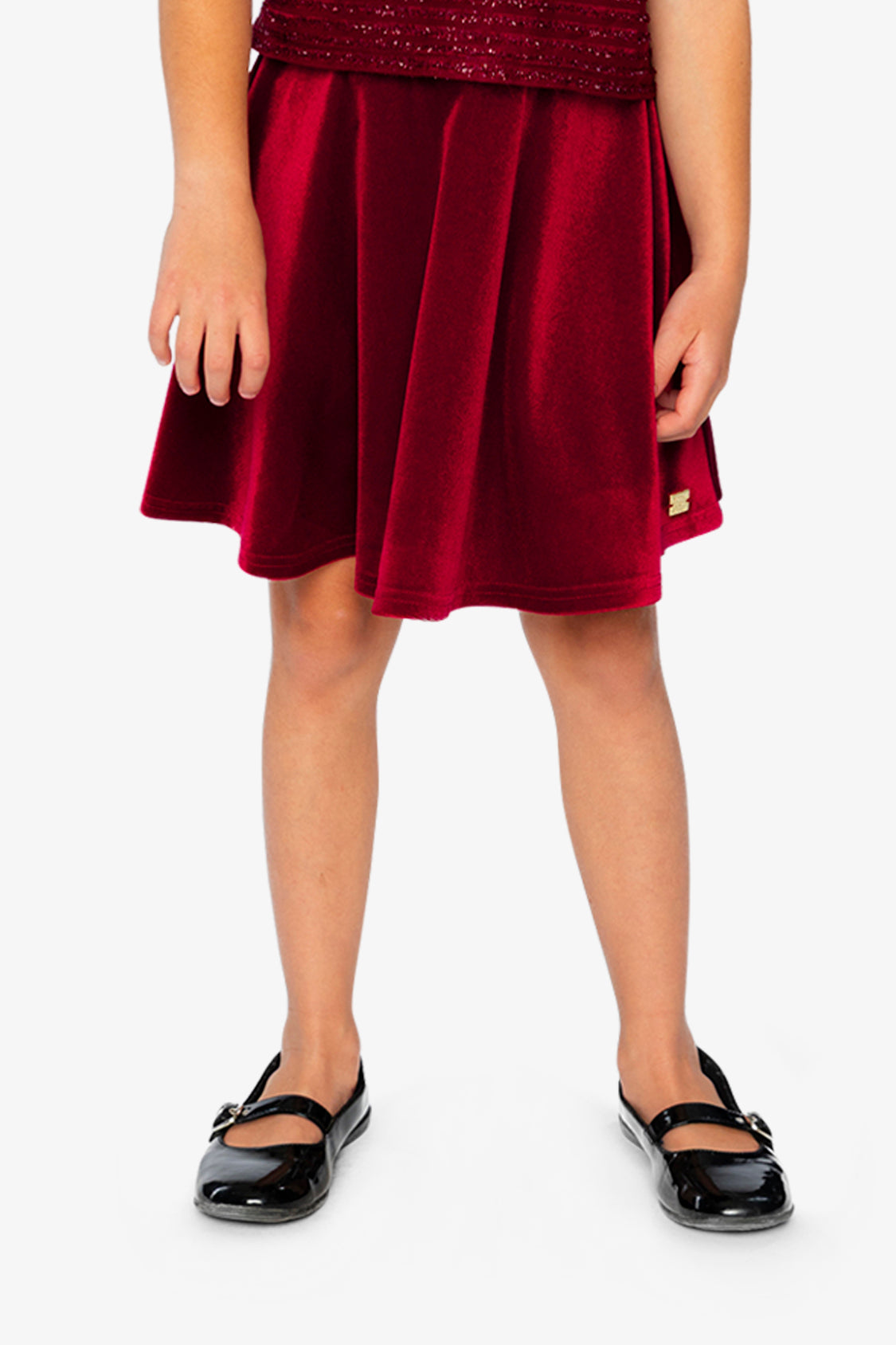 Velvet Skirt Red - J20OG81_07750