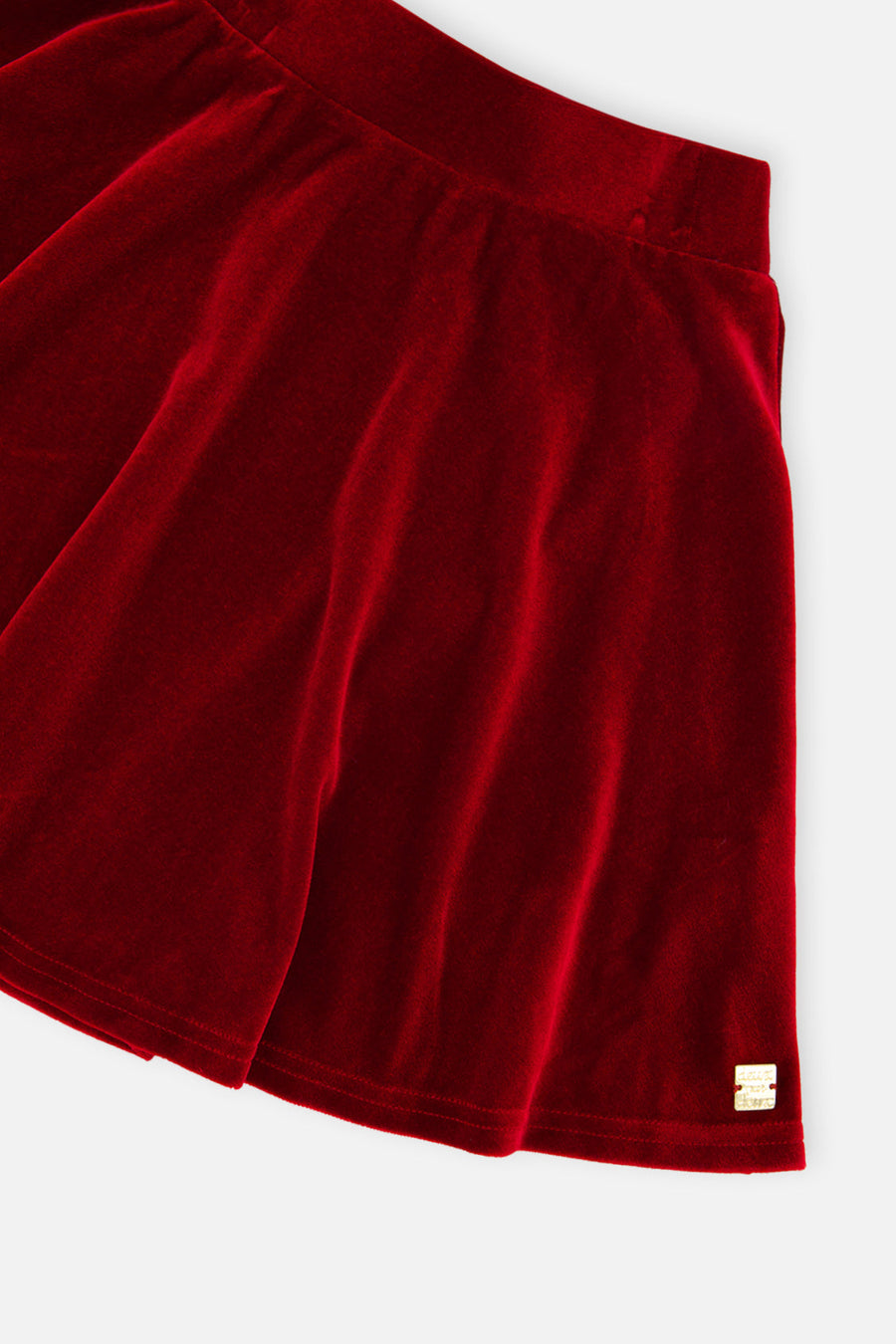 Velvet Skirt Red - J20OG81_07750
