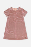 Short Sleeve A Line Dress Pink - J20OG86_06210