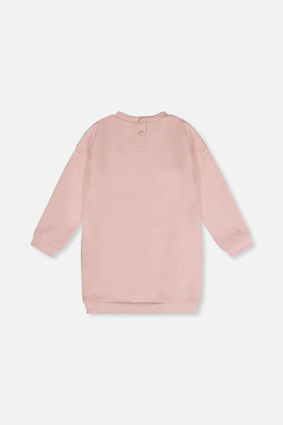Sweatshirt Dress With Sequins Dusty Pink - J20OG87_06840