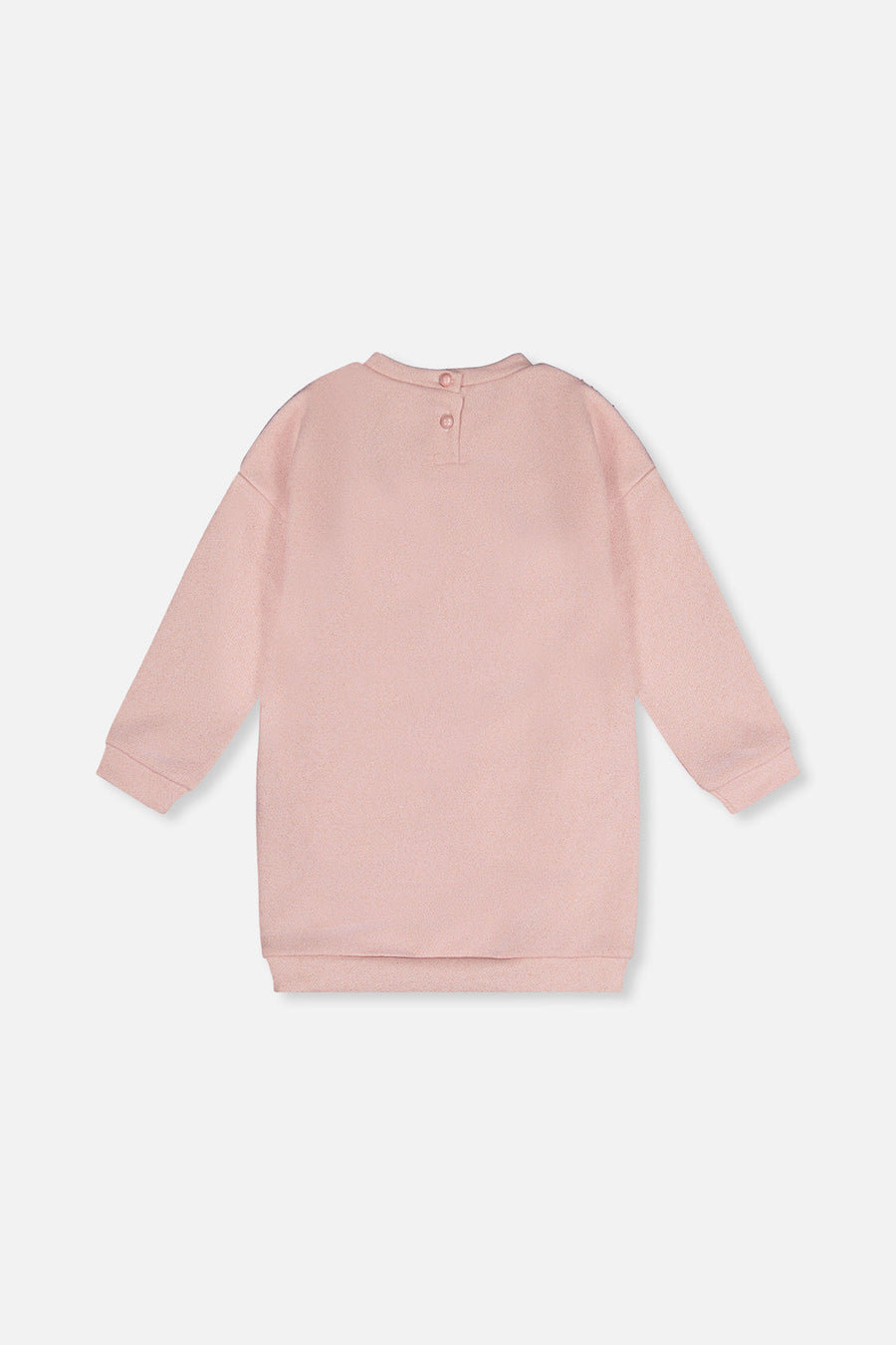 Sweatshirt Dress With Sequins Dusty Pink - J20OG87_06840