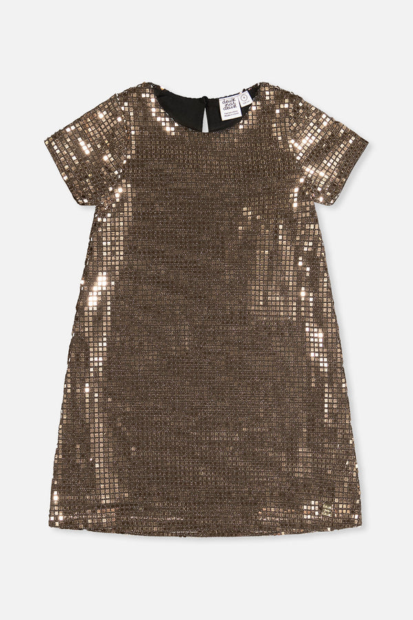 Short Sleeve A Line Dress Beige - J20OG92_01160