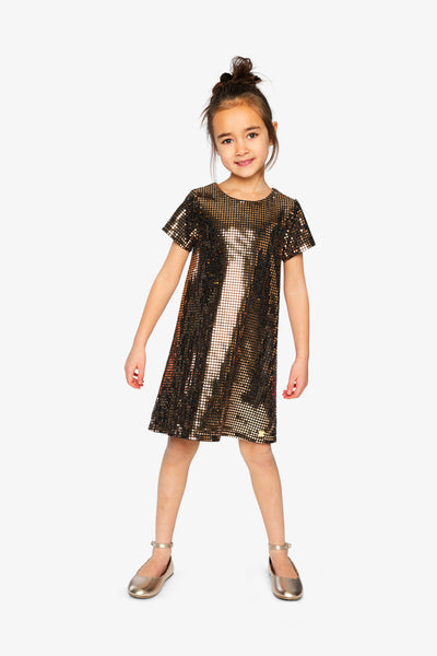 Short Sleeve A Line Dress Beige - J20OG92_01160