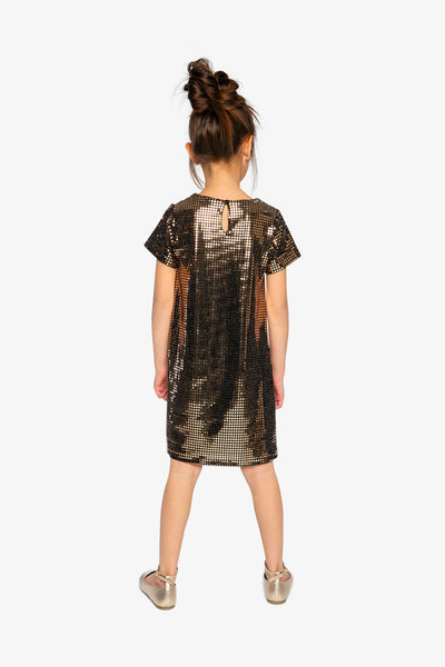 Short Sleeve A Line Dress Beige - J20OG92_01160