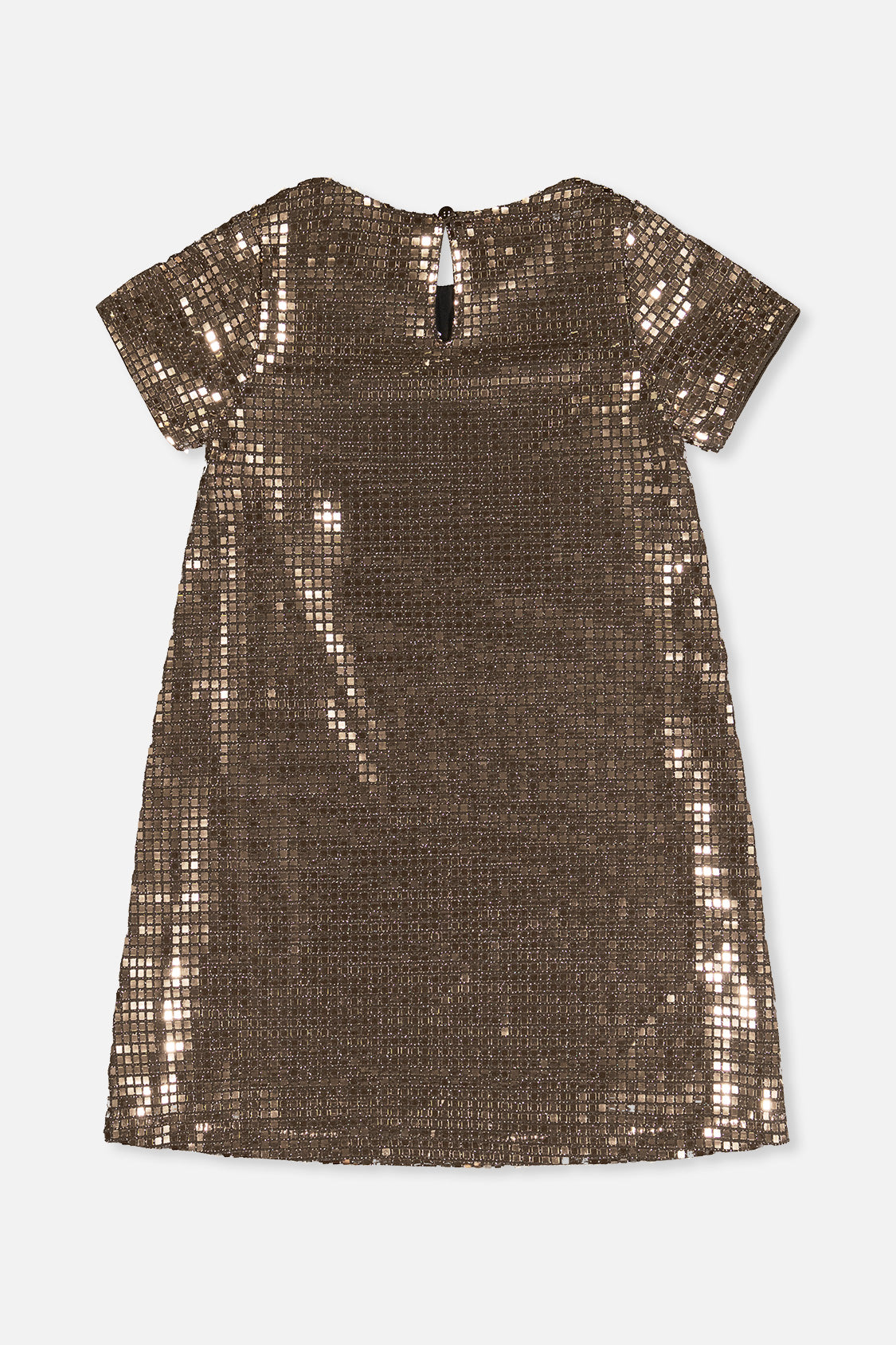Short Sleeve A Line Dress Beige - J20OG92_01160
