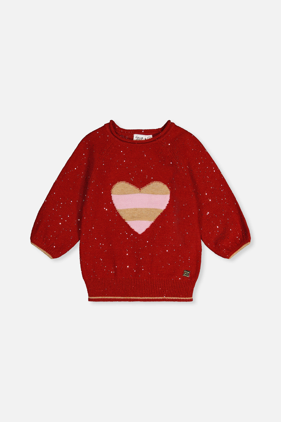 3/4 Sleeve Knitted Sweater Red - J20OGT30_07490