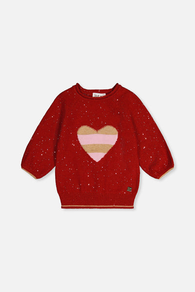 3/4 Sleeve Knitted Sweater Red - J20OGT30_07490